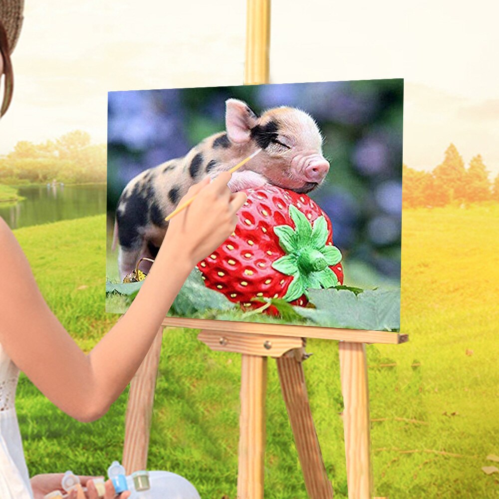 mini pig painting