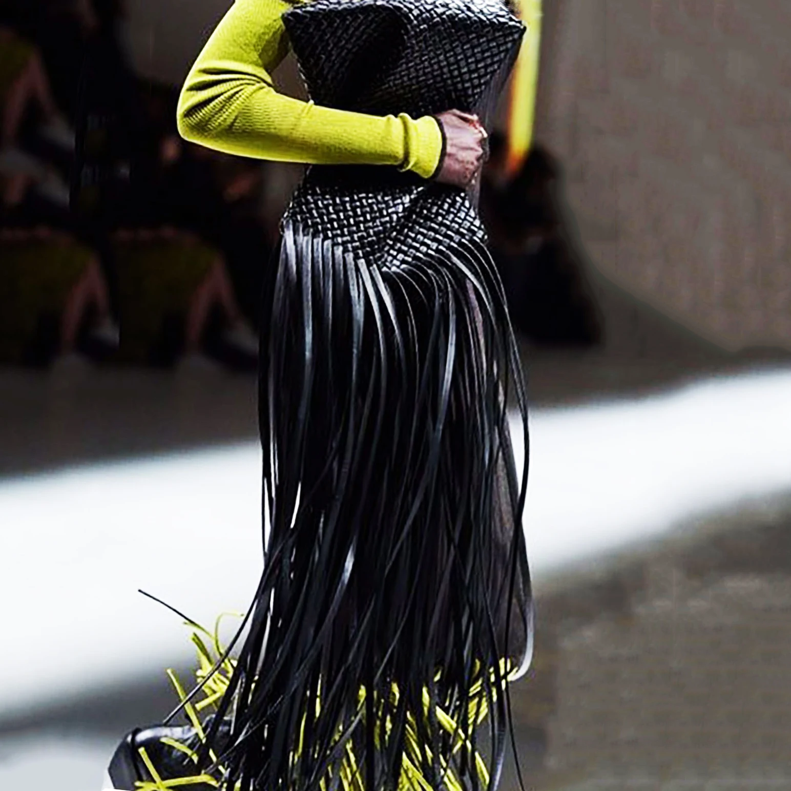 Twisted Clutch Bag Fringe Crisscross Purses And Handbags Fashion Designer Ladies Party Evening Clutches Leather Weave Tassel Bag