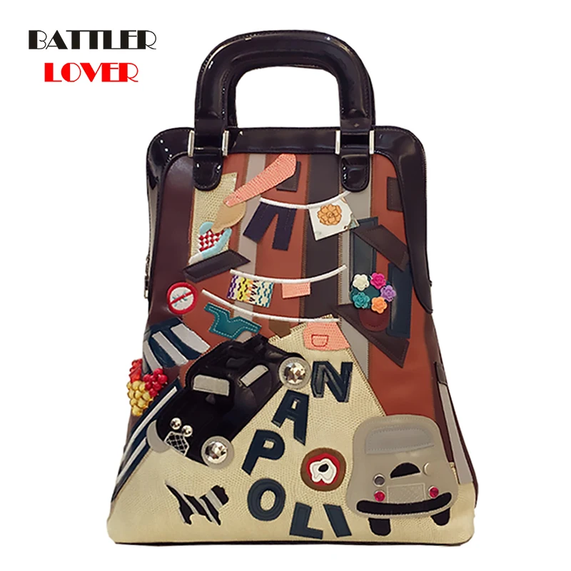 Large Capacity Leather Women Backpack Double Shoulder Bag Cartoon Design School Knapsack Laptop Cat Backpack For Girl Travel