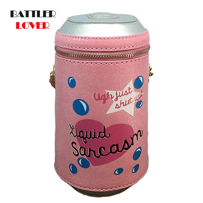 2021 New Fashion Design Personalized Drink Soda Bottles Modeling Skinny Dip Unicorn Tears Novelty Bag Ladies Shoulder Handbags