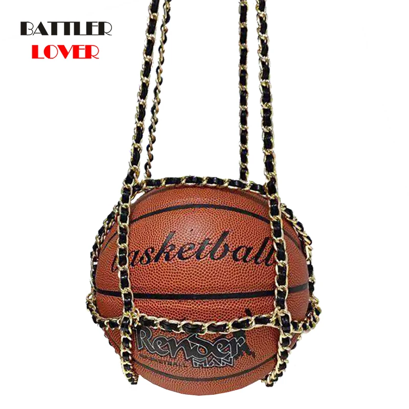 Brand Designer PU Leather Chain Women Shoulder Messenger Bag Crossbody Bags for Female Personality Basketball Purses and Handbag