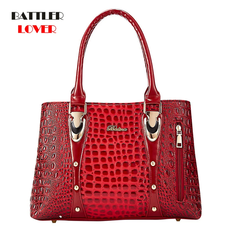Famous Brand Women Handbags Ladies Luxury Shoulder Totes Designer 2020 Crocodile Leather Bags for Female Satchels
