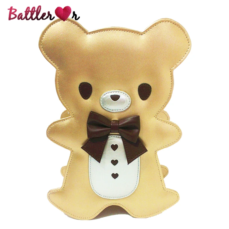 Kawaii Bear Shaped Purses And Handbag For Women Cute Shoulder Bag Cartoon Design Crossbody Bag Ladies Cosplay Messenger Backpack