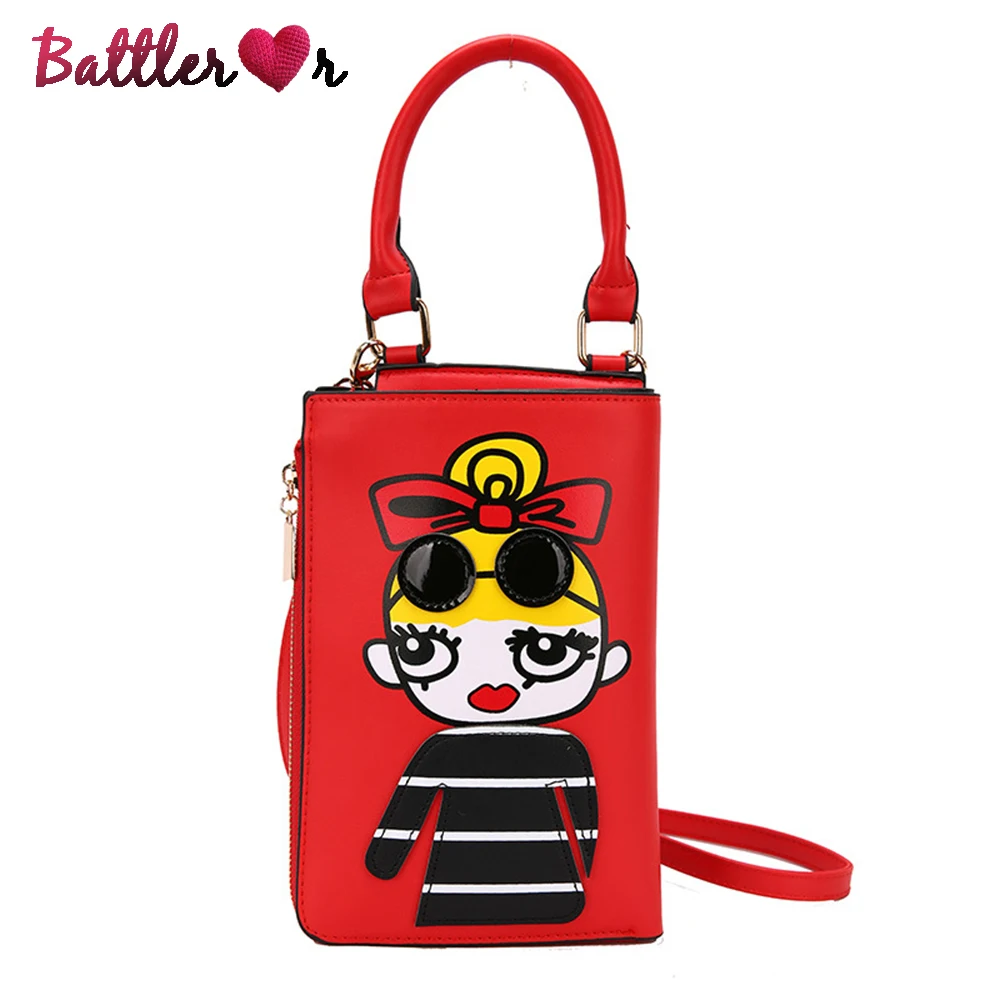 Sexy Ladies Fashion Small Crossbody Bag for Women New Shoulder Chain Bag Pureses and Handbags Pu Leather Clutch Character Flaps